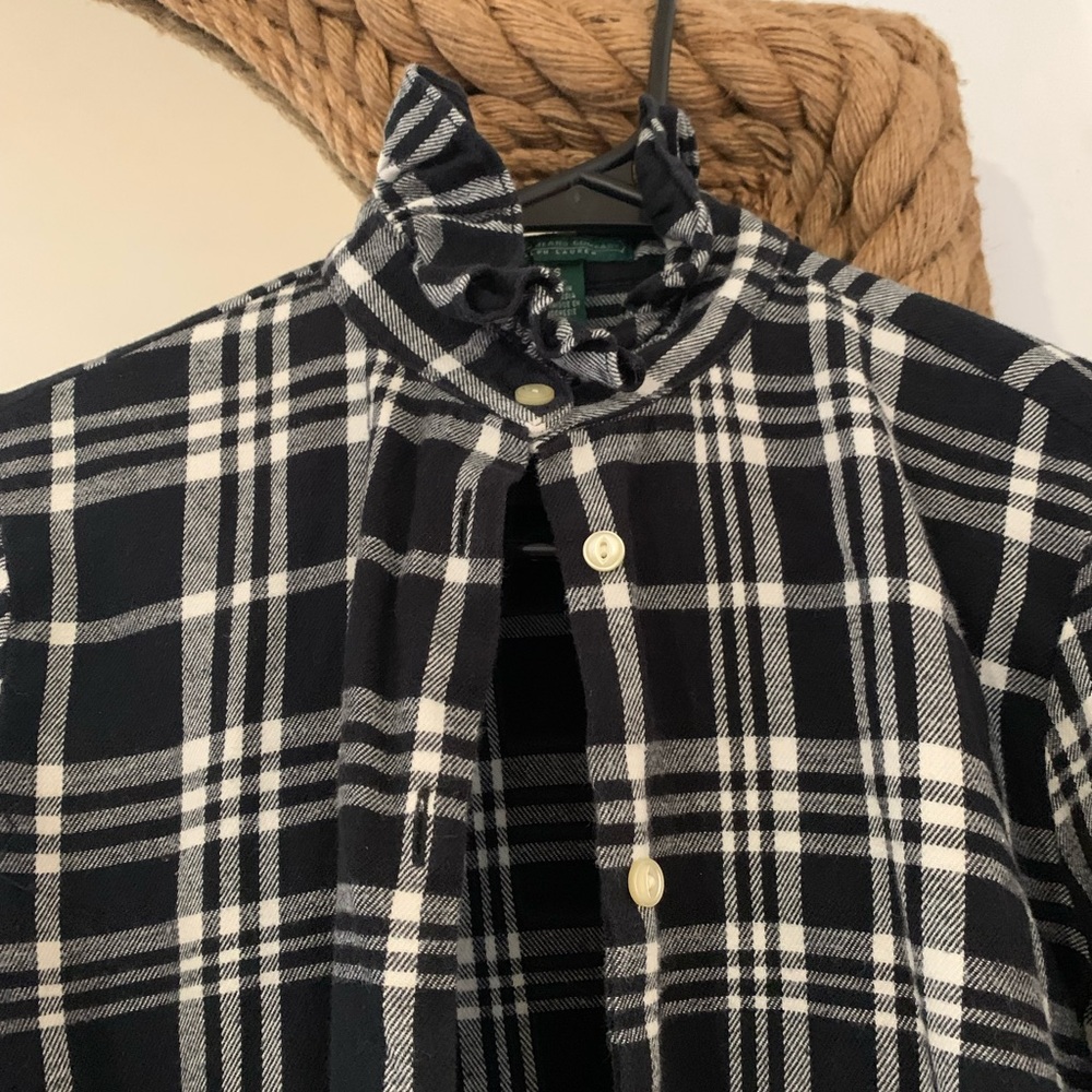 Ralph Lauren Victorian turtle neck blouse